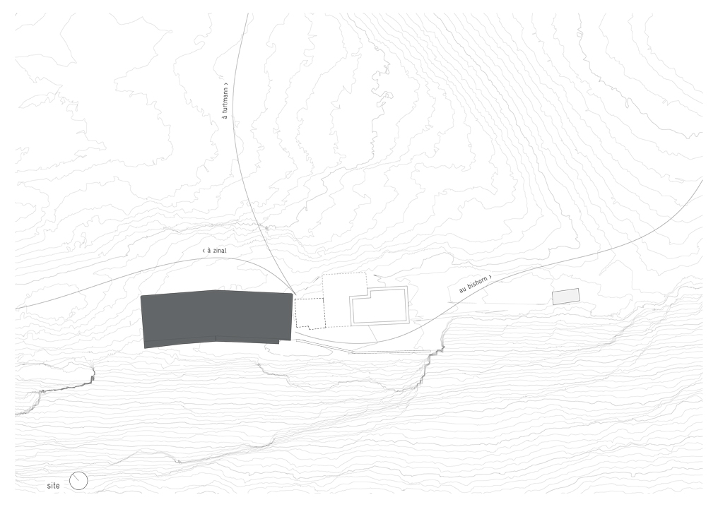 nouvelle cabane de tracuit, zinal - Plans