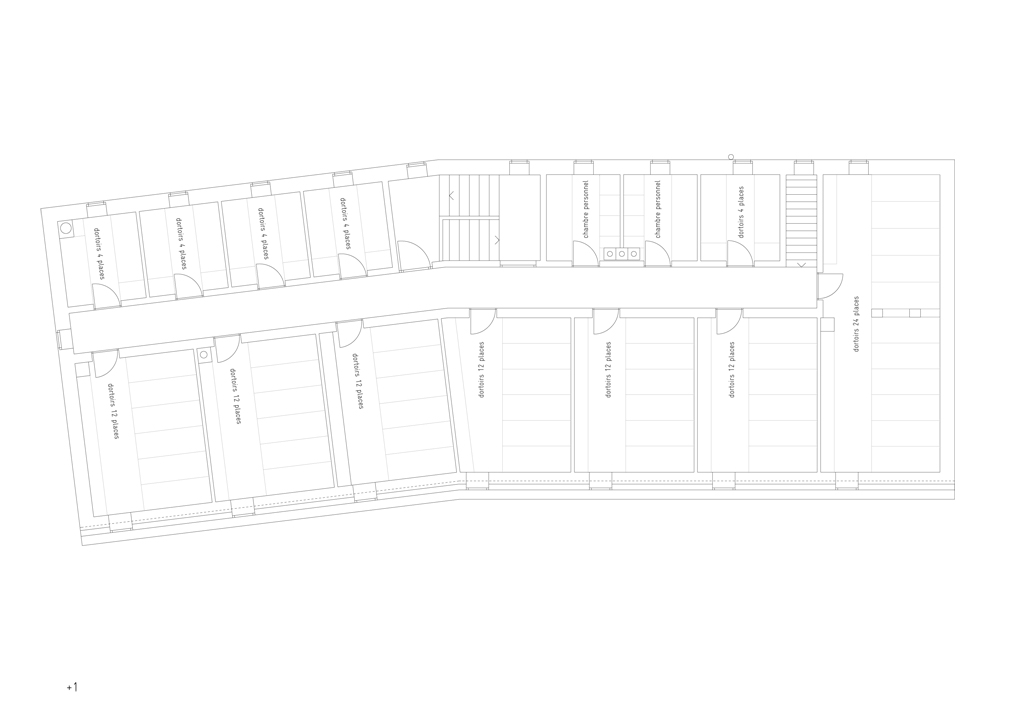 nouvelle cabane de tracuit, zinal - Plans