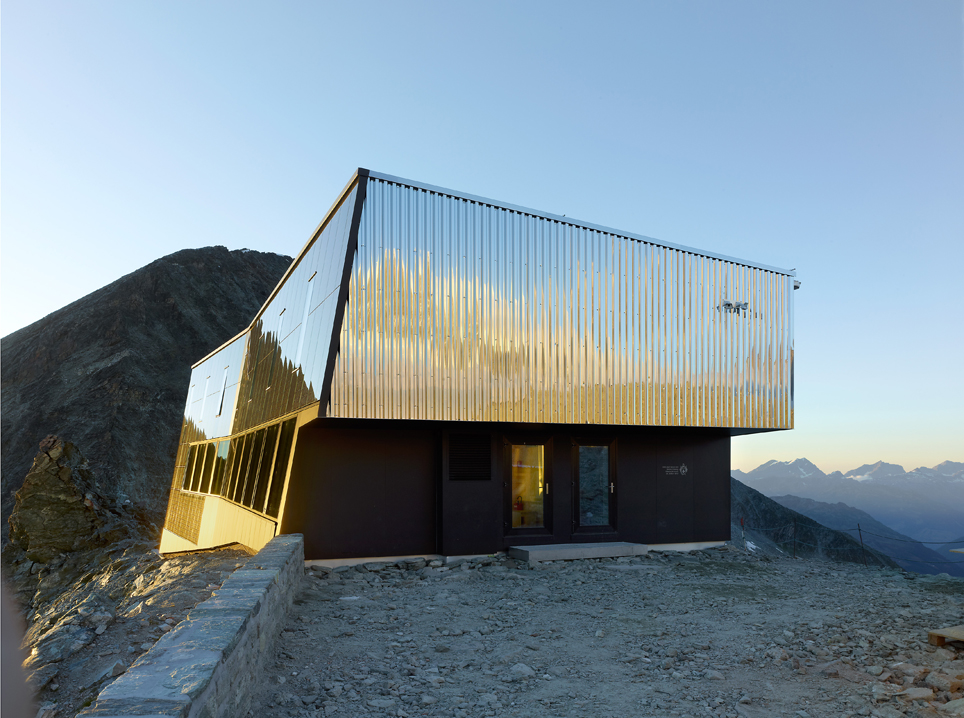 new mountain hut at tracuit, zinal