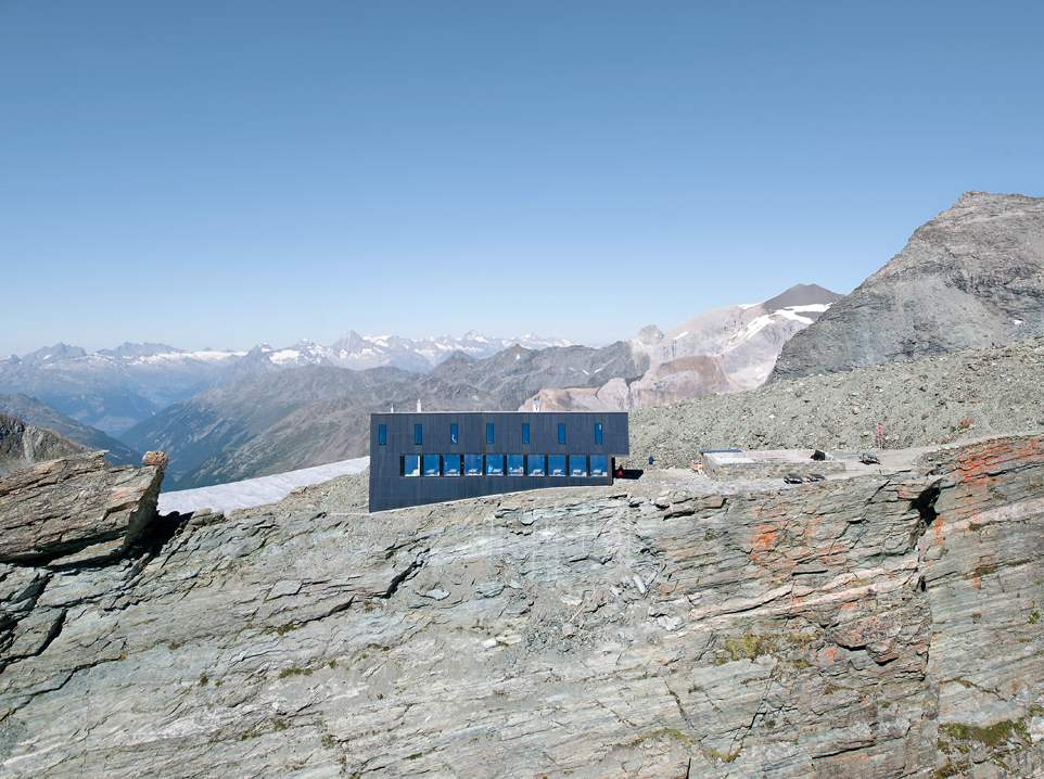 new mountain hut at tracuit, zinal