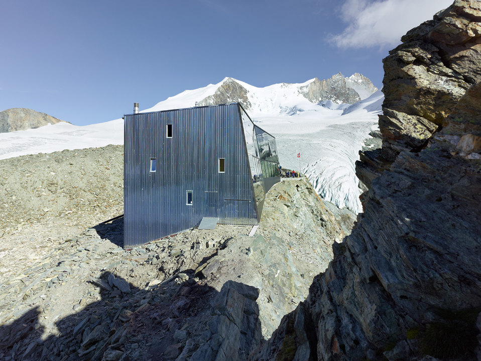 new mountain hut at tracuit, zinal