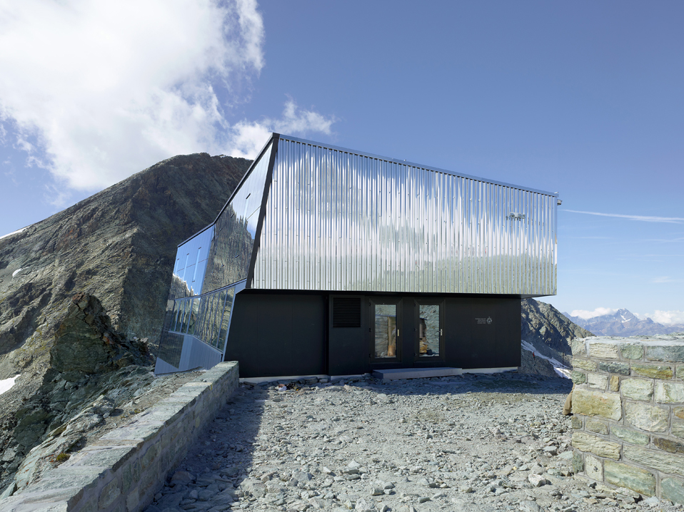 new mountain hut at tracuit, zinal
