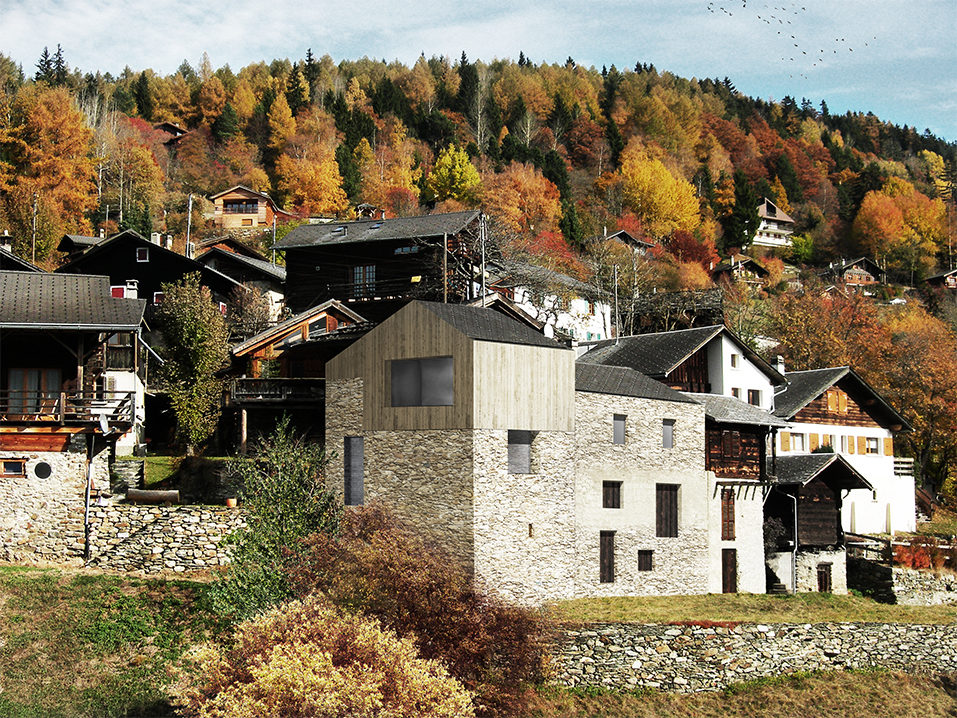 maison mottet, chemin-dessus, conversion