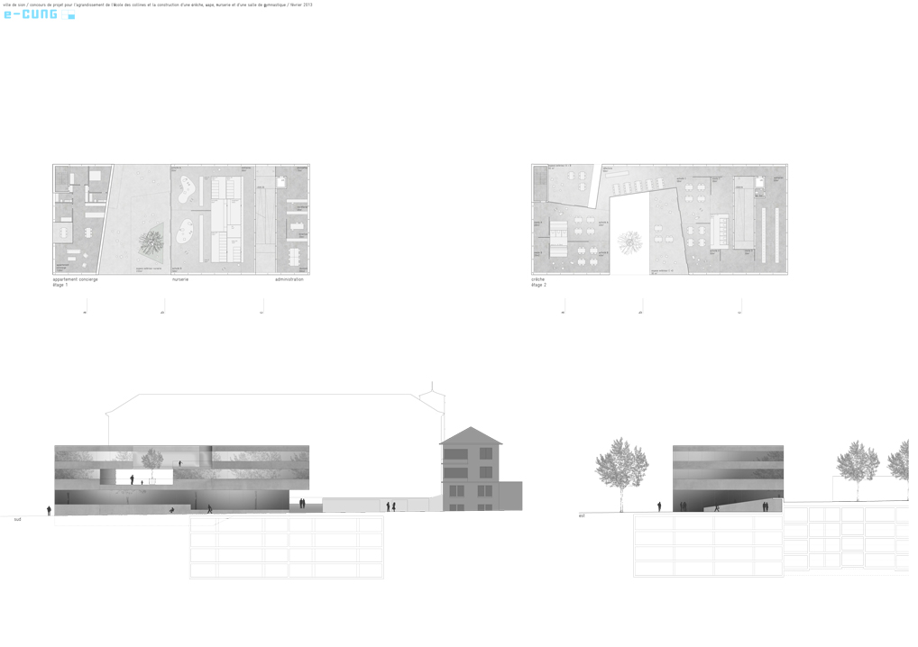 les collines school, crèche, pre/post-school childcare unit, sion, 1st place in competition