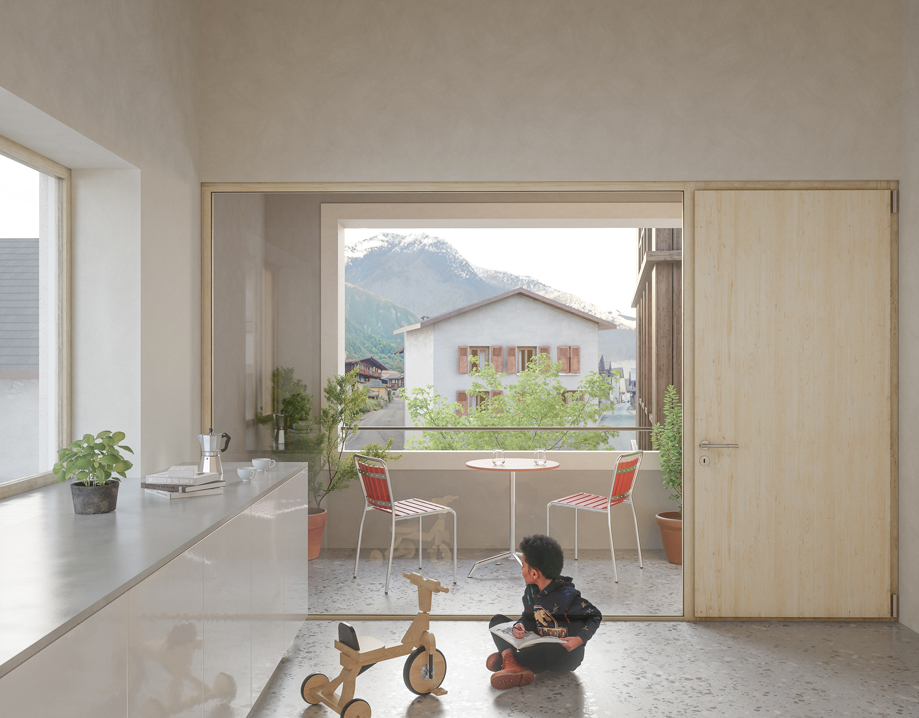 logements à la villette, val de bagnes - concours 2ème prix
